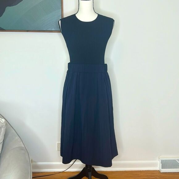 Peserico Navy Blue Midi Dress, Italian, 44, US Size 8 - Picture 1 of 10